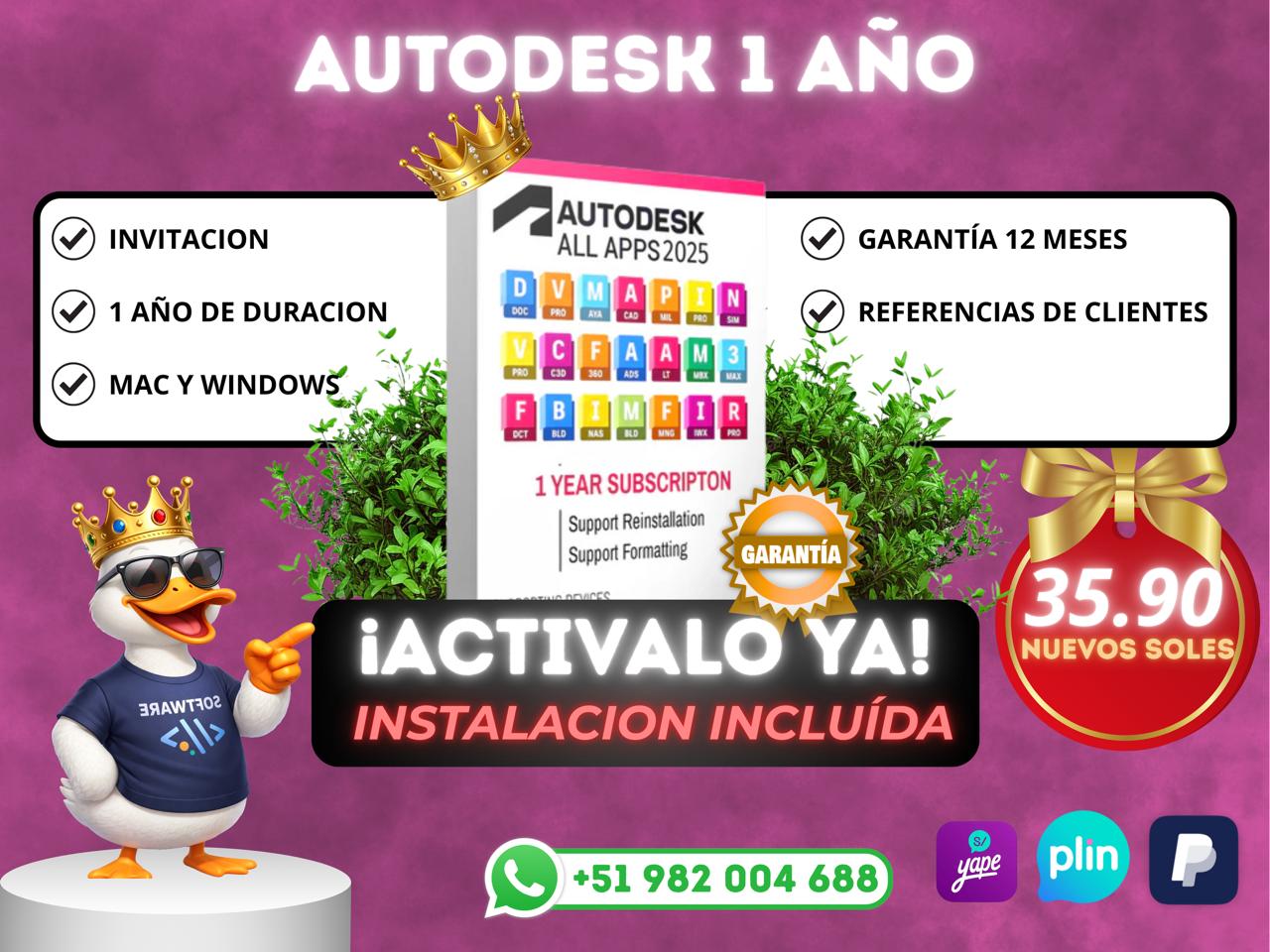 AUTODESK 1 AÑO